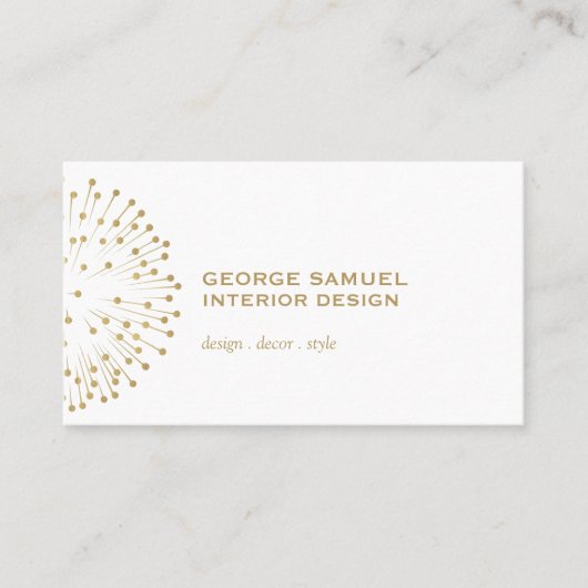 Interior Designer Vintage Modernist Logo  名刺 (正面)