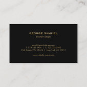 Interior Designer Vintage Modernist Logo  名刺 (裏面)