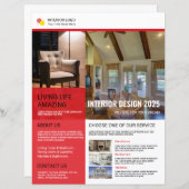 Interior Flyer Design Template (正面/裏面)