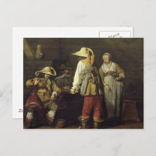 Interior of an Inn, 1636 ポストカード (正面/裏面)