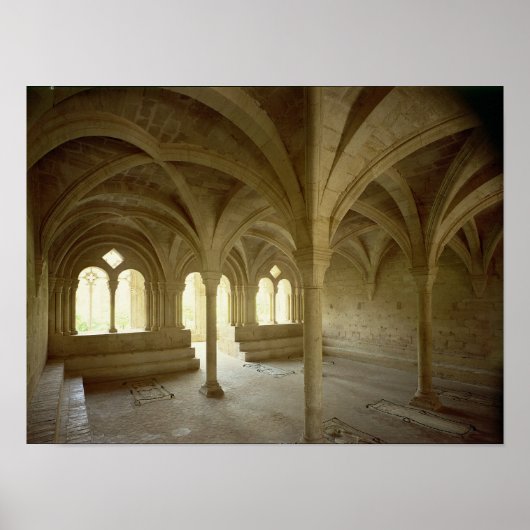 Interior of the Chapter House, 12th-13th century ポスター (正面)