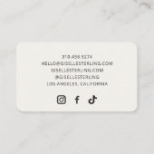 Interior Stager 名刺 (裏面)