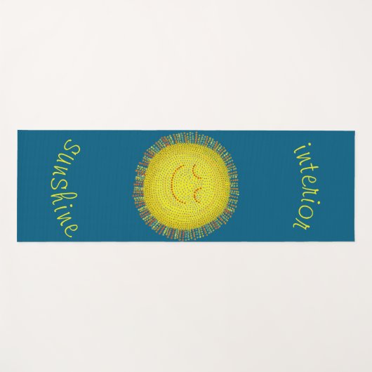 INTERIOR SUNSHINE - HAPPY SUN WITH A SMILE ヨガマット (正面(横))