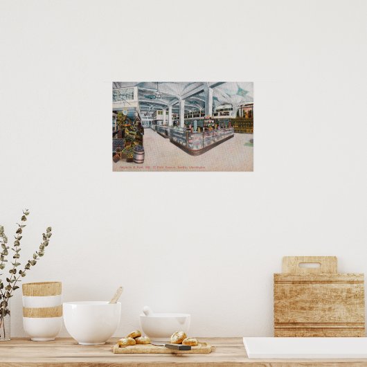 Interior View of Augustine & Kyer Bakery ポスター (キッチン)