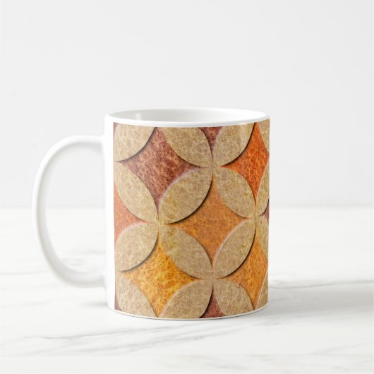 Interior wall panel pattern - Arabic decor - seaml コーヒーマグカップ (左)