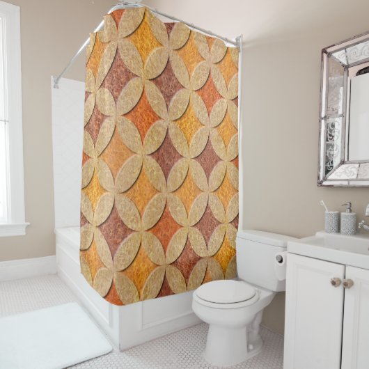 Interior wall panel pattern - Arabic decor - seaml シャワーカーテン (インサイチュ)