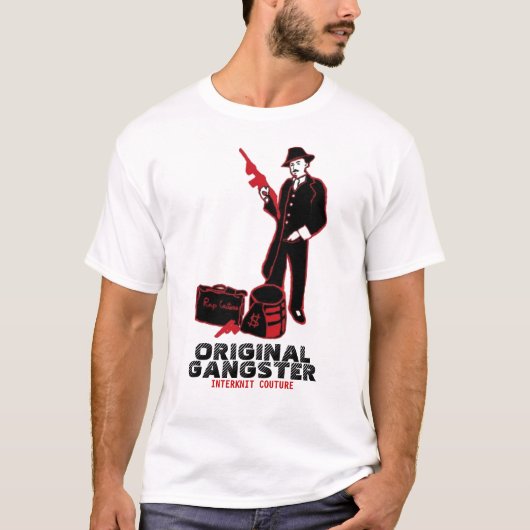 INTERKNITのオートクチュール-ギャングのオリジナルのギャング Tシャツ (正面)