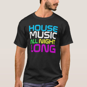 Interknitのオートクチュール-一晩中家音楽 Tシャツ