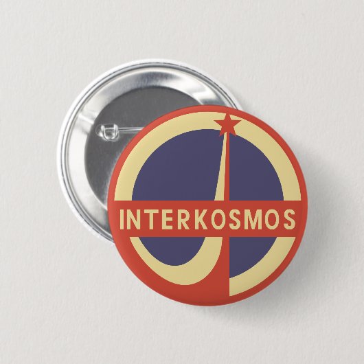 Interkosmos 缶バッジ (正面&裏面)