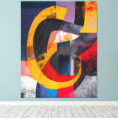 Interlaced Horizon キャンバスプリント (インサイチュ (ウッドフロア))