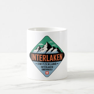 Interlaken Switzerland Mountain Mug コーヒーマグカップ