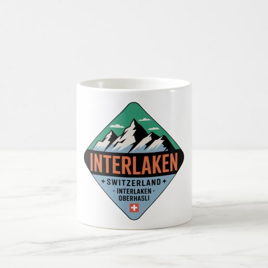 Interlaken Switzerland Mountain Mug コーヒーマグカップ (中央)