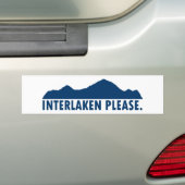 Interlaken Switzerland Please バンパーステッカー (車上)