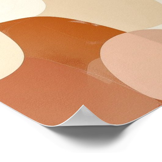 Interlocking Earth Tones ポスター (角)