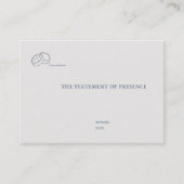 Interlocking Rings- Minimalist Wedding Enclosure エンクロージャーカード (正面)