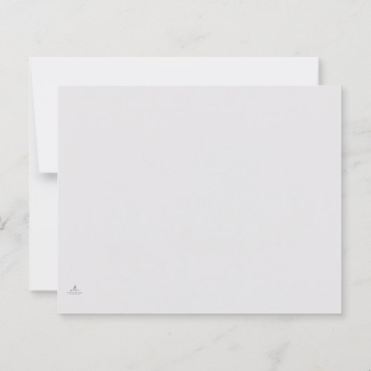Interlocking Rings- Minimalist Wedding Notecards  (裏面)