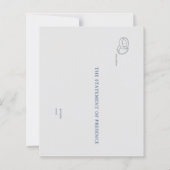 Interlocking Rings- Minimalist Wedding Notecards  (正面)