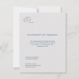 Interlocking Rings- Union Response Card 出欠カード