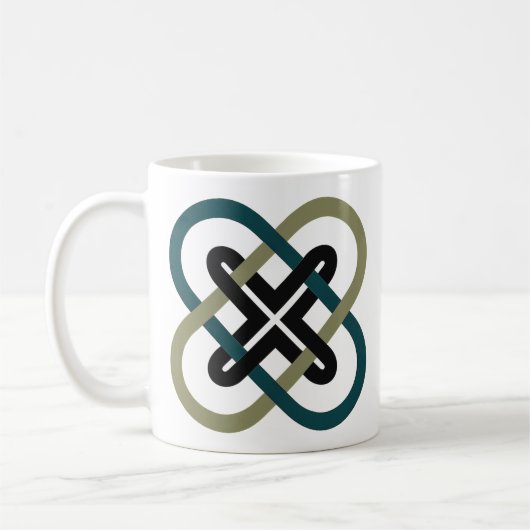Interlocking X クラシックマグ コーヒーマグカップ (左)