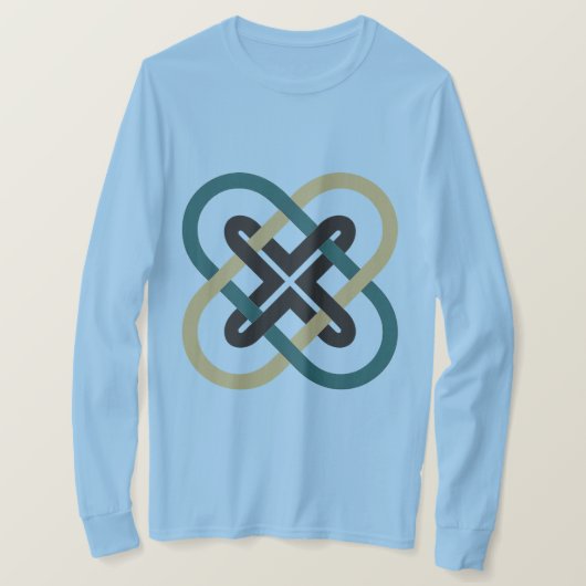 Interlocking X Men's Long Sleeve T-Shirt Tシャツ (デザイン正面)