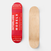 INTERLUDE MODEL SK8 8 1/4" スケートボードデッキ (正面)