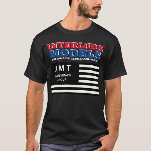 INTERLUDE MODELS ベーシック ダークTシャツ Tシャツ (正面)