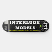 INTERLUDE MODELS 8 1/4"スケートボードデッキ スケートボード (横)
