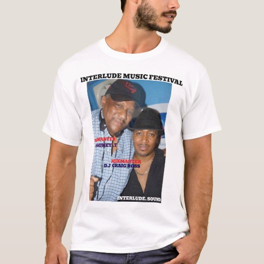 INTERLUDE MUSICフェスティバルメンズベーシックTシャツ Tシャツ (正面)