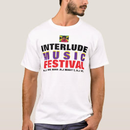 INTERLUDE MUSICフェスティバルメンズベーシックTシャツ Tシャツ