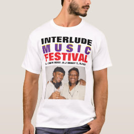 INTERLUDE MUSICフェスティバル。メンズベーシックTシャツ Tシャツ