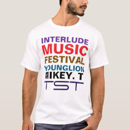 INTERLUDE MUSICフェスティバル。YL MTMen's Basic T-Shirt Tシャツ