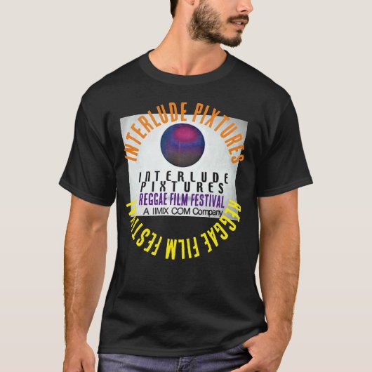 INTERLUDE PIXTURES FILM F MERCH ベーシック ダーク Tシャツ (正面)
