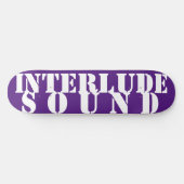 INTERLUDE SOUND 8 1/2"スケートボードデッキ スケートボード (横)