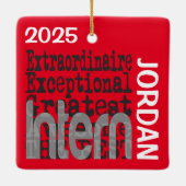 Intern Extraordinaire CUSTOM セラミックオーナメント (裏面)