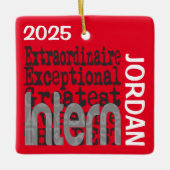 Intern Extraordinaire CUSTOM セラミックオーナメント (正面)
