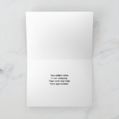 Intern Thank You Green Script サンキューカード (内部)