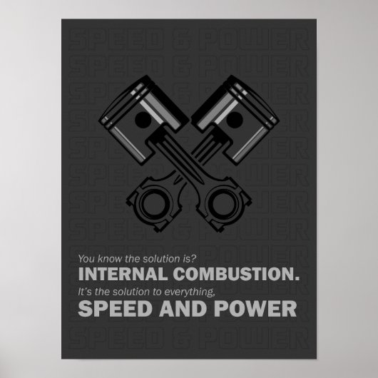 Internal combustion - Speed and power ポスター (正面)