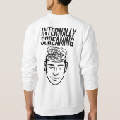 Internally Screaming T-Shirt | Dry Humor Minimal  スウェットシャツ (裏面)