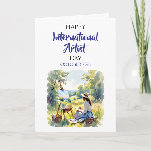 International Artist Day | October 25th カード (正面)