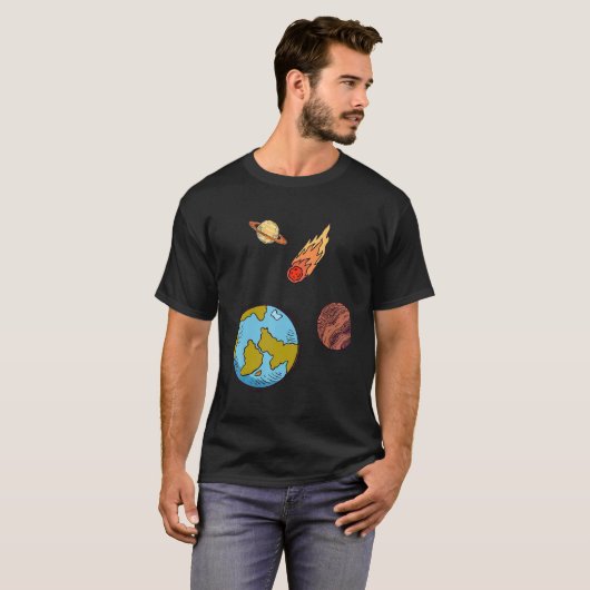 International Asteroid Day  Asteroid Day Tシャツ (正面フル)