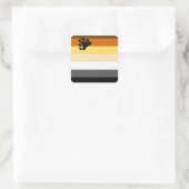 International Bear Brotherhood Pride Flag  スクエアシール (バッグ)
