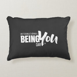 International Being You Day Quote アクセントクッション