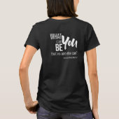 International Being You Day Quote Tシャツ (裏面)
