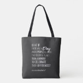 International Being You Day Quote Tote Bag トートバッグ (裏面)