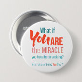 International Being You Day Quotes - Button 缶バッジ (正面&裏面)