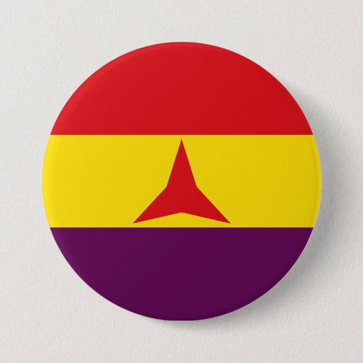 International Brigades Flag (Spanish Civil War) 缶バッジ (正面)