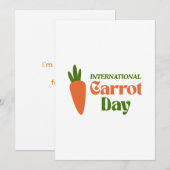 International Carrot Day シーズンカード (正面/裏面)