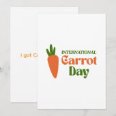 International Carrot Day シーズンカード (正面/裏面)