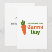 International Carrot Day シーズンカード (正面/裏面)