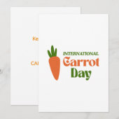 International Carrot Day シーズンカード (正面/裏面)